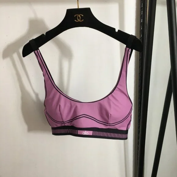 Women's ALO Yoga New High-Elasticity Long Yoga Set（Sports Bra + Leggings） Sz M